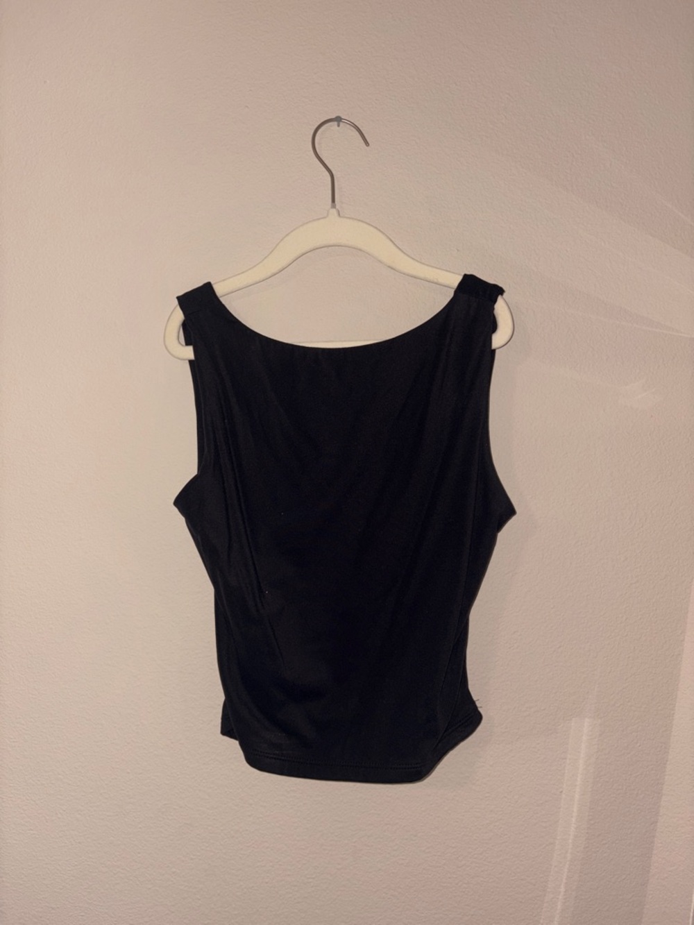 Classic Black Women's Sleeveless Open Back Top